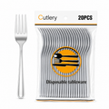 Premium 20 Piece Disposable Plastic Forks