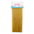 Premium Metallic Disposable 25 Piece Paper Straws