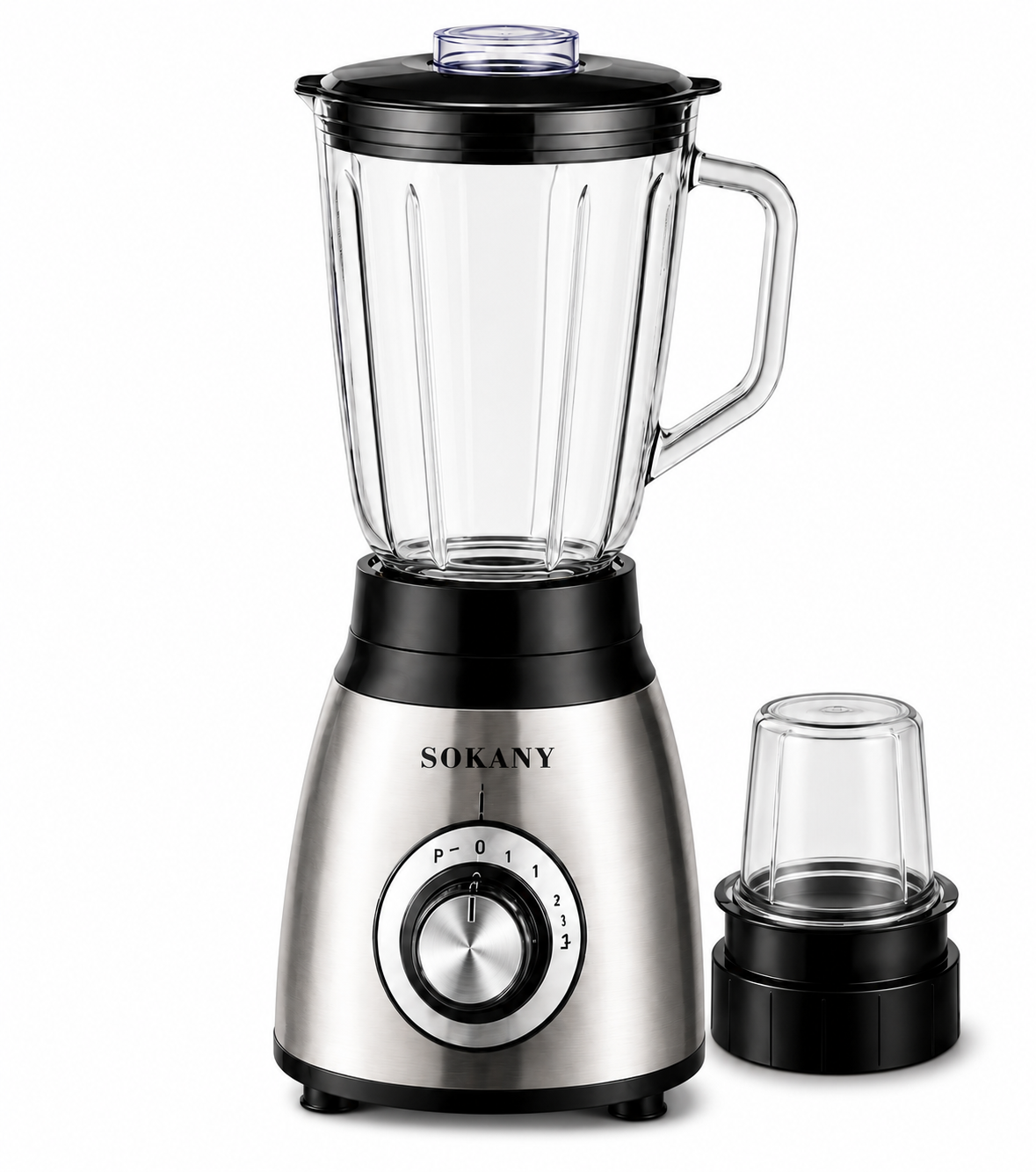 SOKANY 1.5L Multi-Purpose Blender with Coffee Grinder | 450W Glass Jug Blender