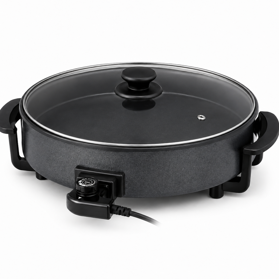 SOKANY Electric Pizza Maker with Adjustable Temperature | Non-Stick Dual Heating Plates