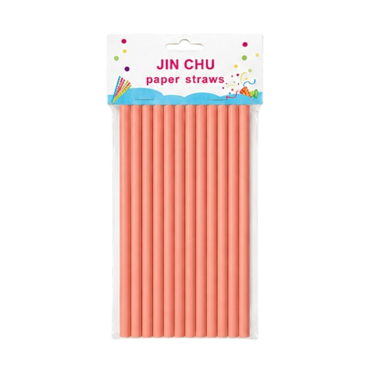 Premium Matte Disposable 25 Piece Paper Straws