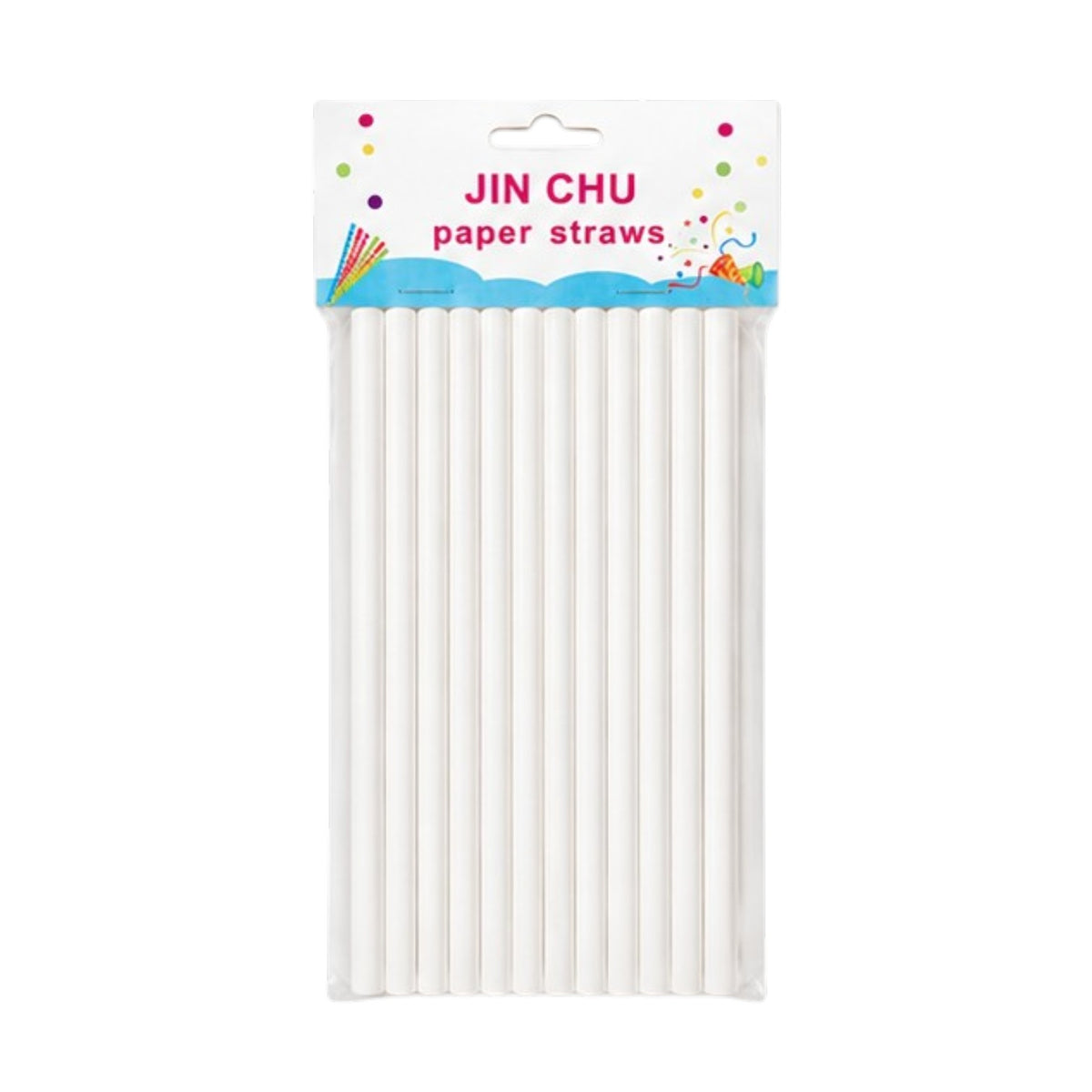 Premium Matte Disposable 25 Piece Paper Straws