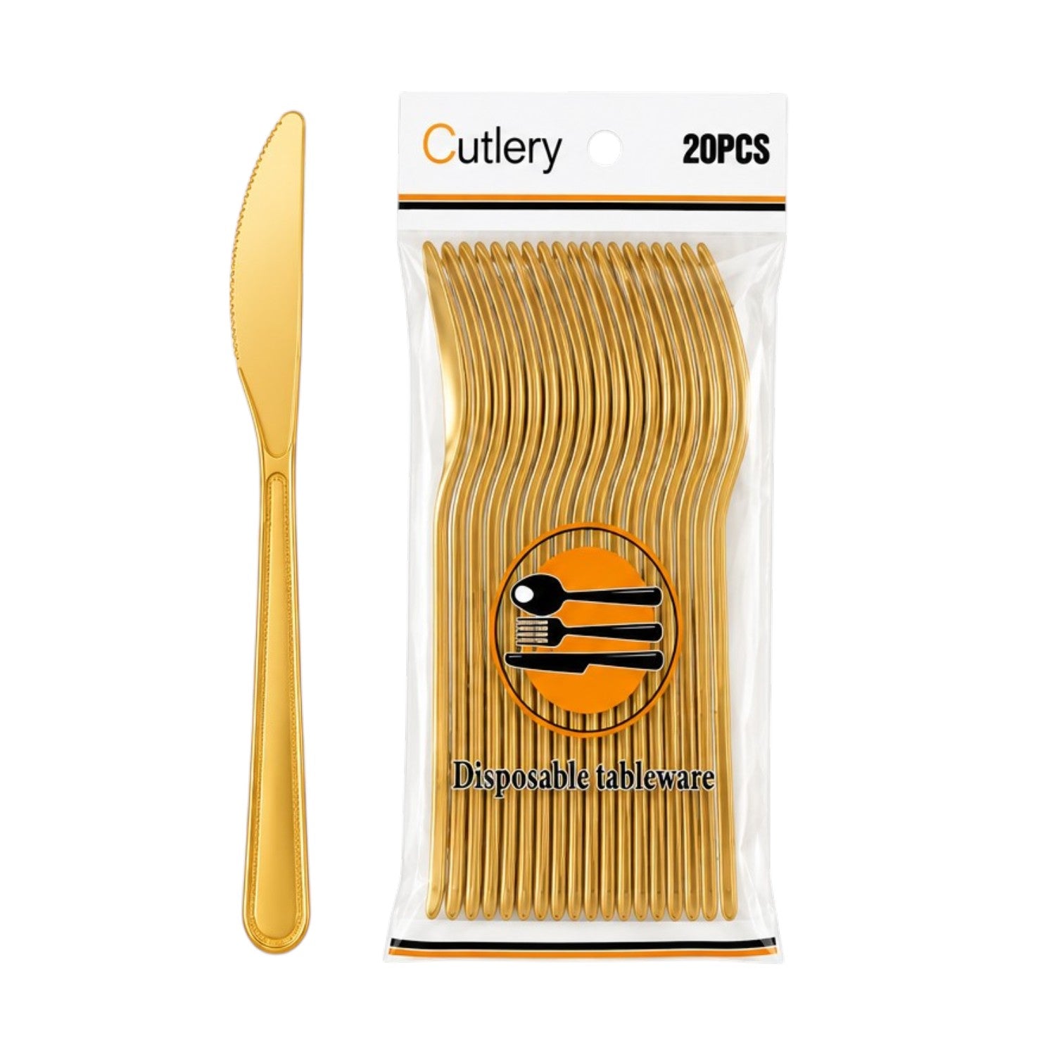 Premium 20 Piece Disposable Plastic Knifes