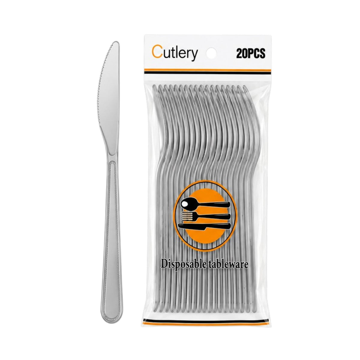 Premium 20 Piece Disposable Plastic Knifes
