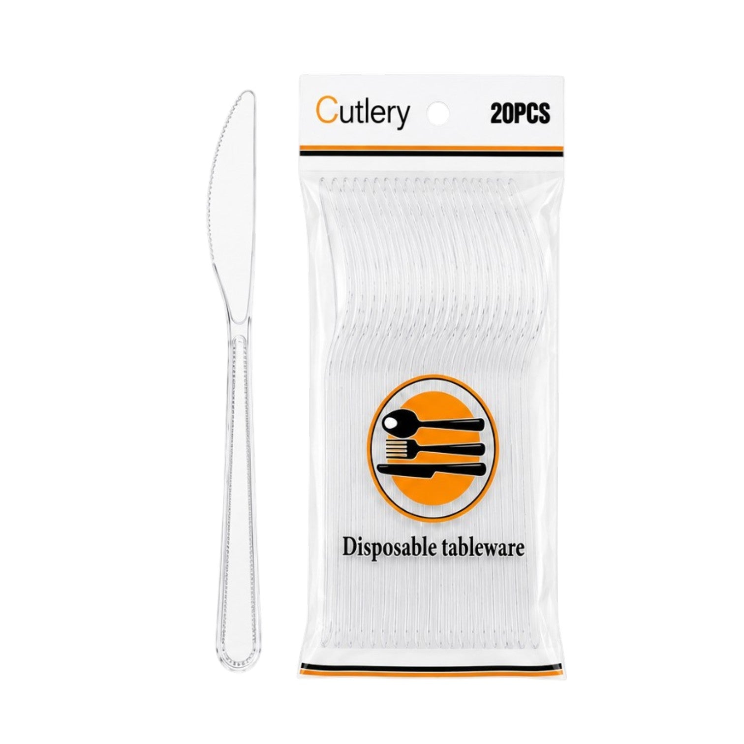 Premium 20 Piece Disposable Plastic Knifes