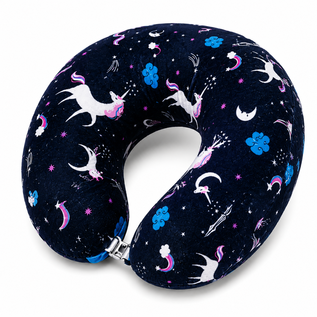 Memory Foam Travel Neck Pillow - Unicorn
