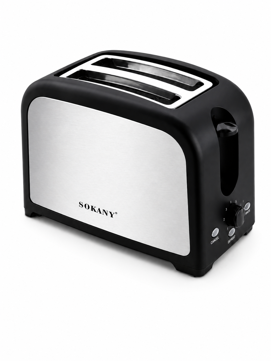 SOKANY 2-Slice Toaster | Extra-Wide Slots | Variable Browning Control