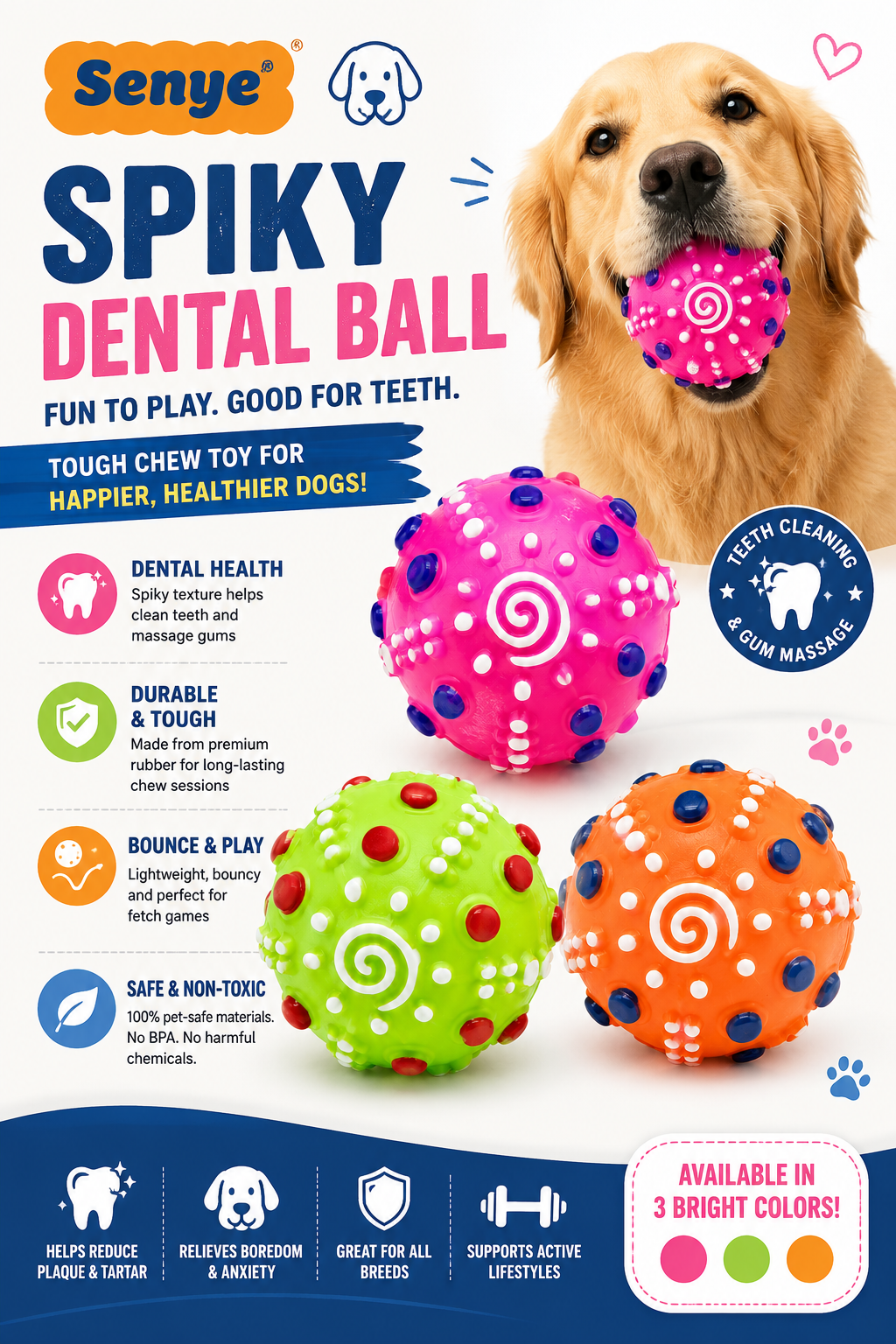 Spiky Dental Chew Ball