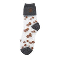 Transparent Mesh Fashion Socks with Glitter Trim | 1 Pair