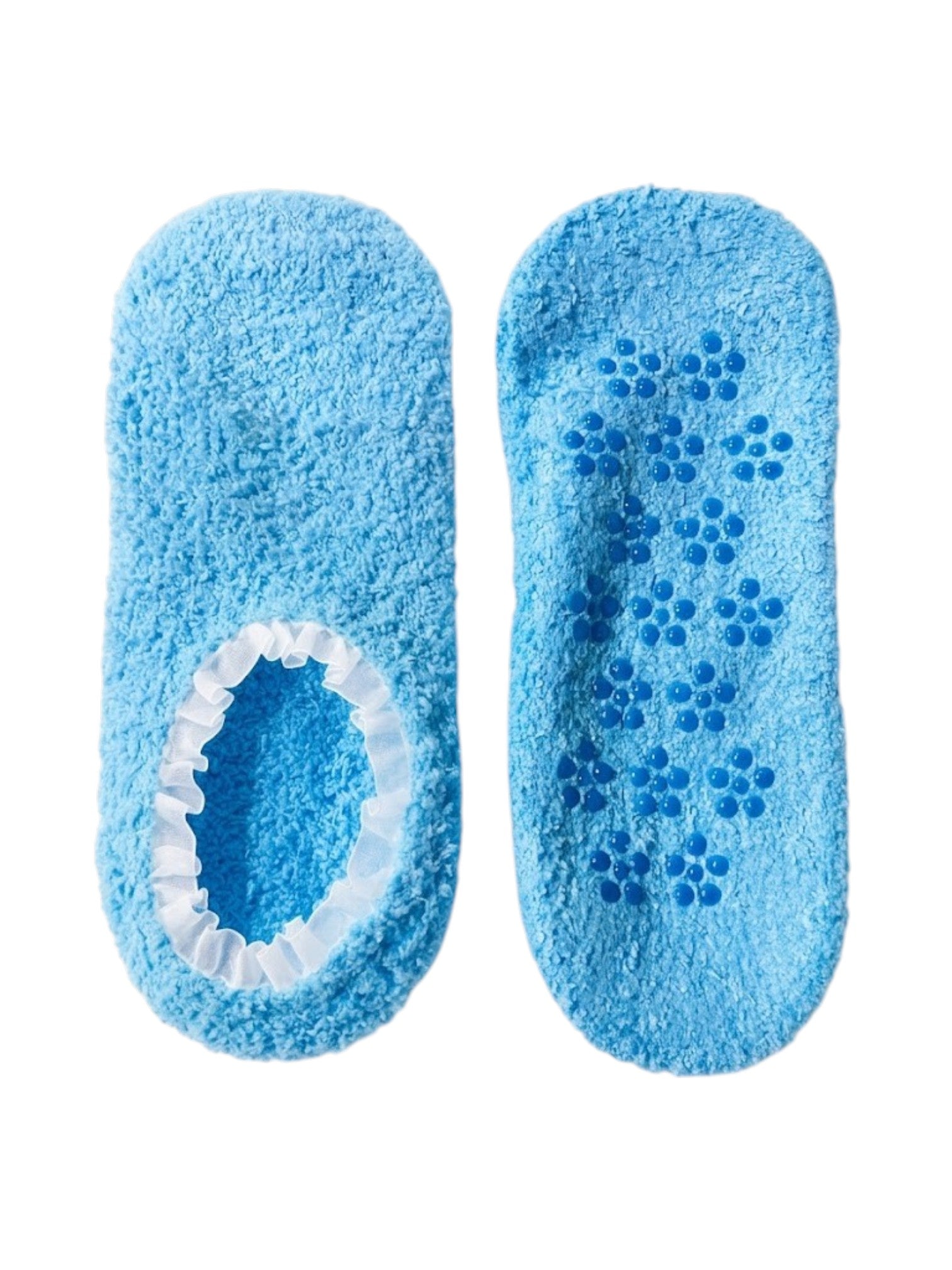 Ultra Soft Fuzzy Slipper Socks with Non-Slip Flower Grips 1 Pair