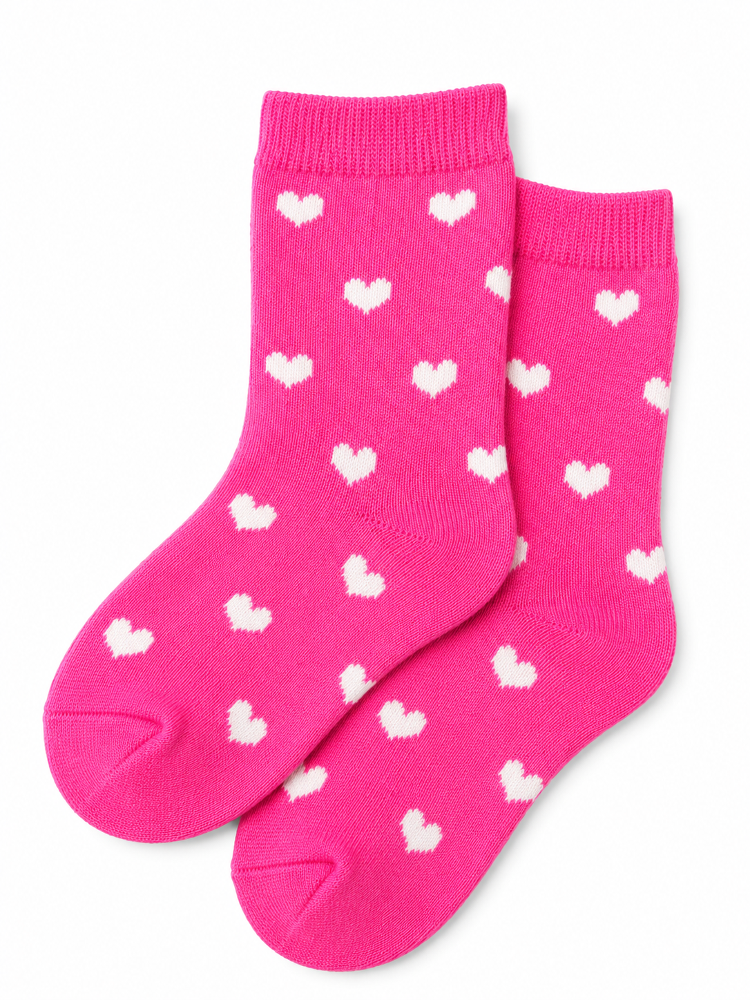 Kids Heart Print Socks
