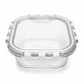 500ml Square Glass Portion Containers with Airtight Clip Lids (Pack of 2)