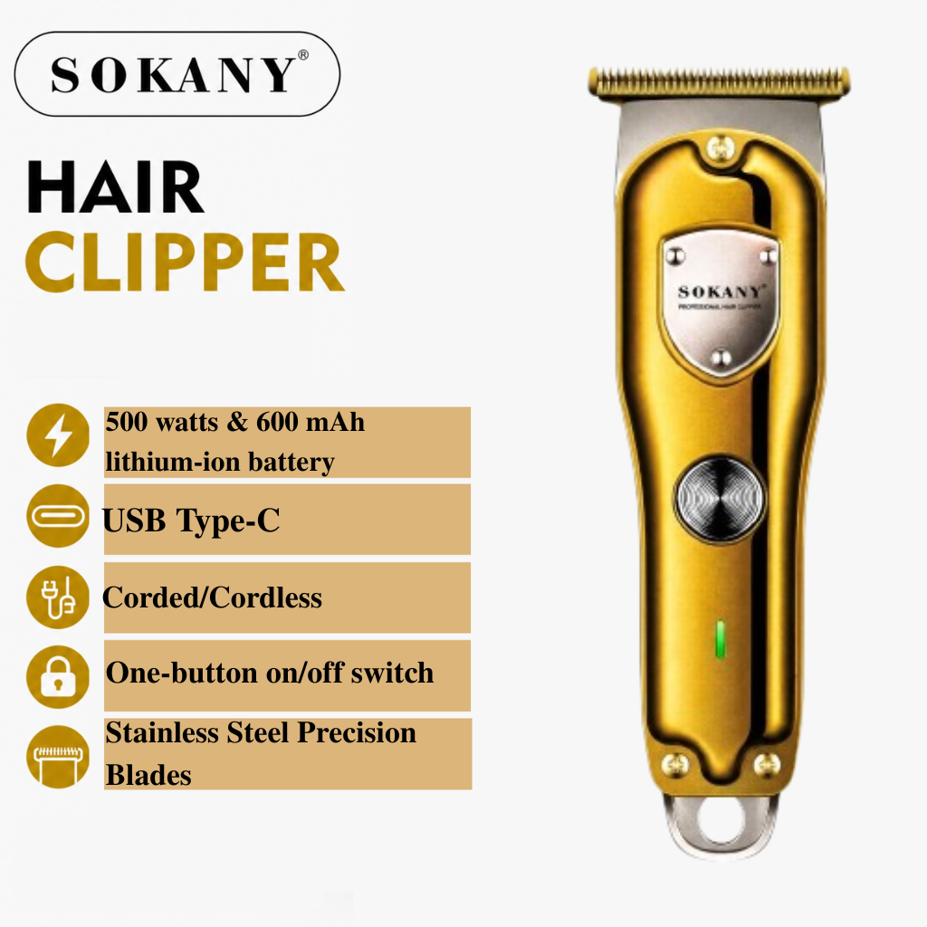 Professional Hair Clipper | Cordless Rechargeable Hair Trimmer Machine