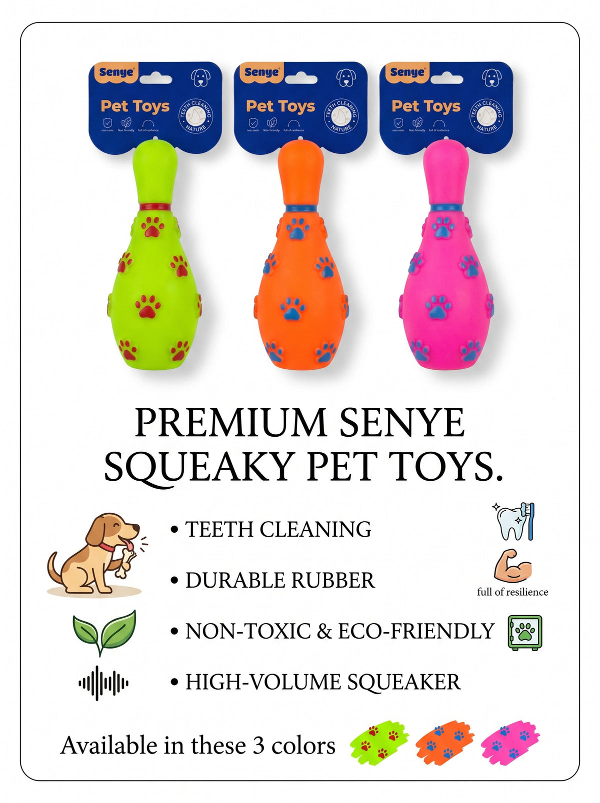 Bowling Pin Dog Toy