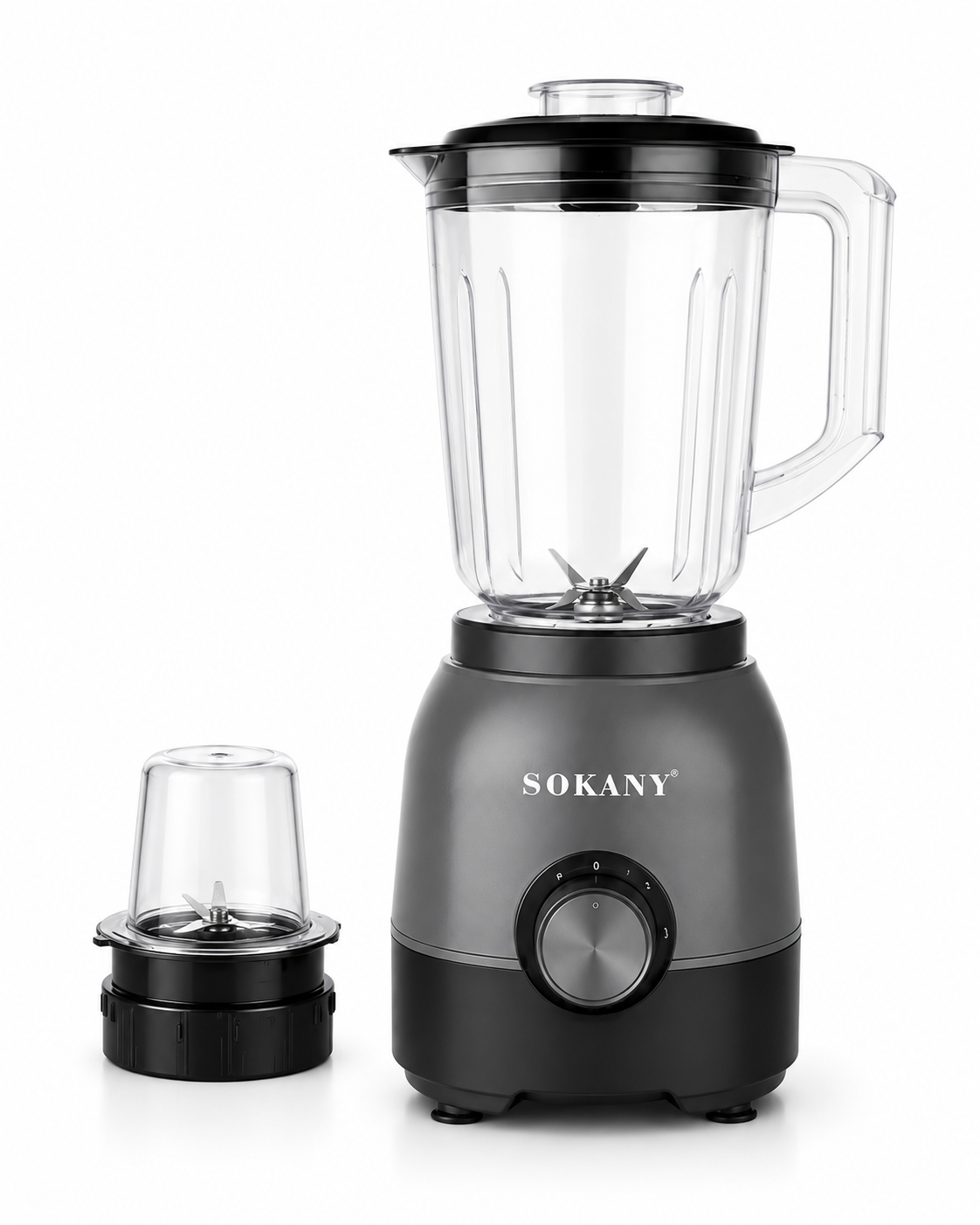 SOKANY 2-in-1 Blender & Grinder | 500W | 2 Speed Settings | 1.6L Capacity