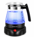 SOKANY Turkish Coffee Maker | 600W | Blue LED Illumination | 360° Cordless Base