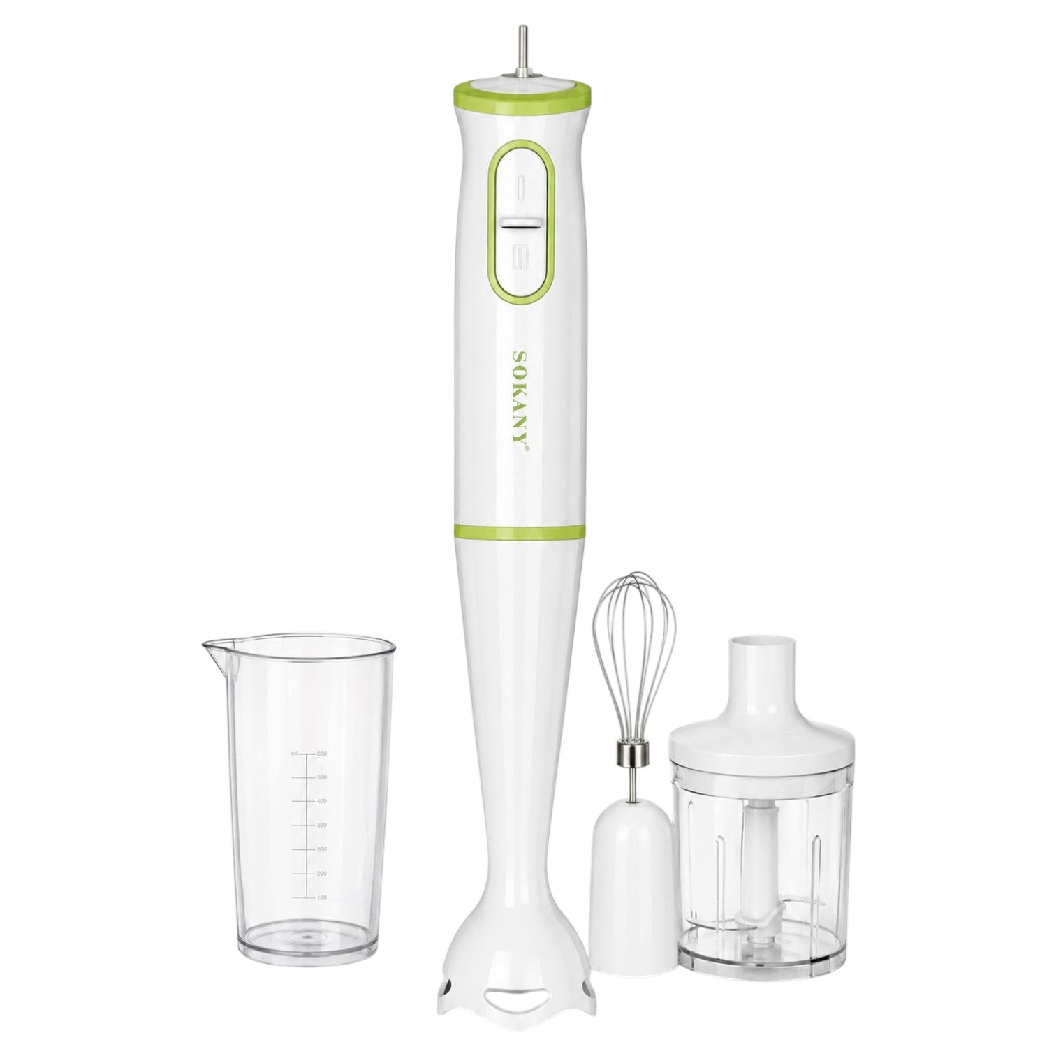 SOKANY 4-in-1 Hand Blender | 300W | 2-Speed Control