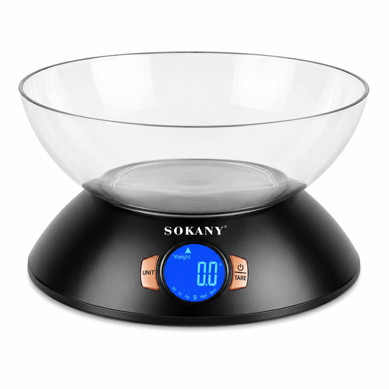 SOKANY Digital Kitchen Scale - 2L Glass Bowl