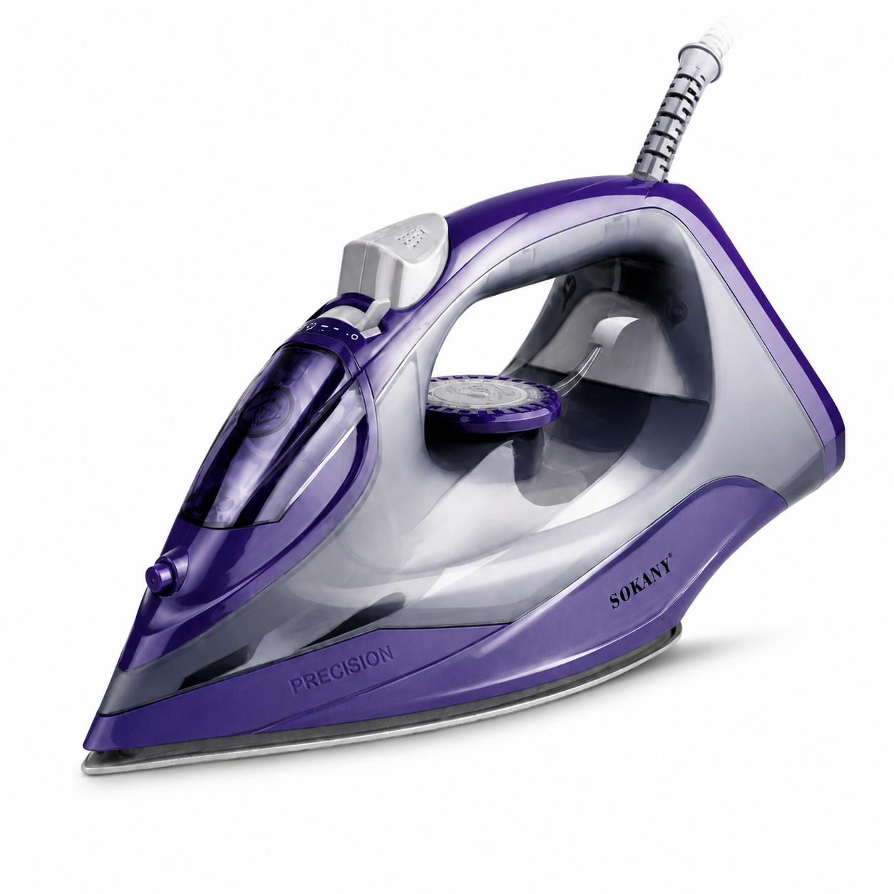 SOKANY Steam Iron |  2600W Heating Element | Ceramic Soleplate
