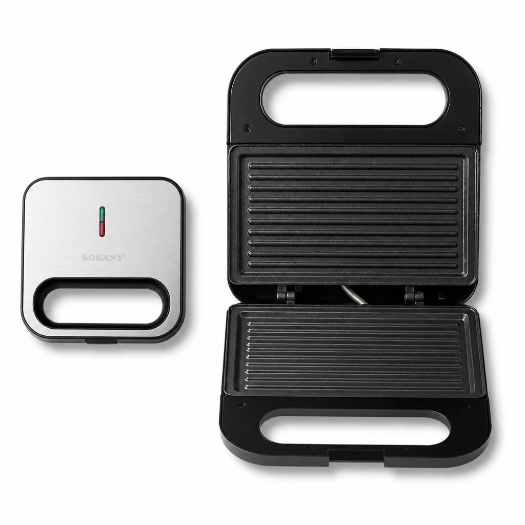 Sokany  Electric Grill Sandwich Maker – 2-in-1 Panini Press & Toasted Sandwich Maker