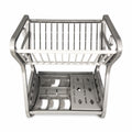 2-Tier Plastic Dish Drying Rack | Compact Countertop Kitchen Organizer