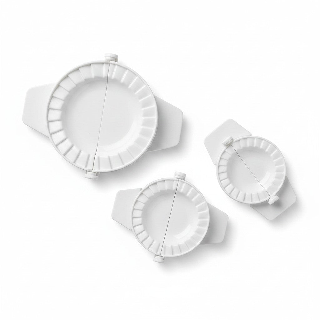 3-in-1 Dumpling, Empanada & Pastry Maker Set – 3 Sizes