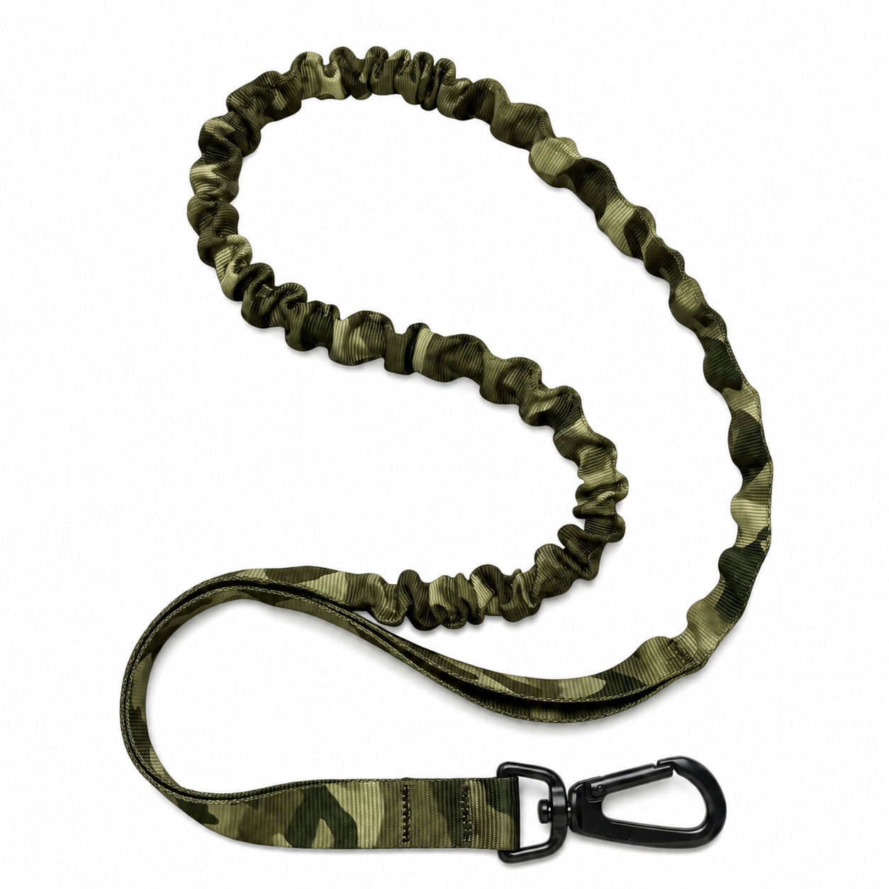 Premium Urban Camo Bungee Pet Leash | Heavy-Duty Swivel Snap Hook | Ergonomic Traffic Handle