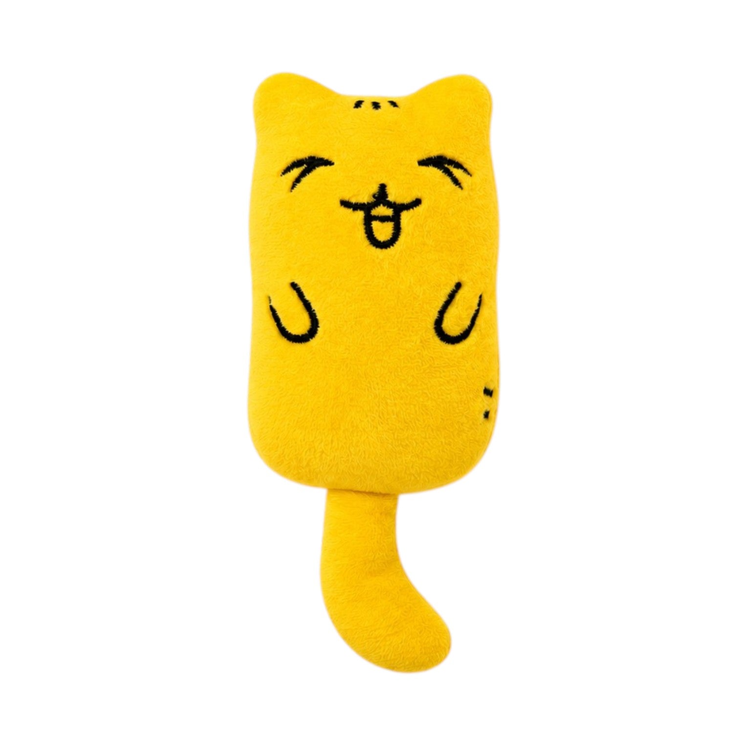 Plush Cat Toy With A Soft Plush Exterior And A Fun Cartoon Cat Shape