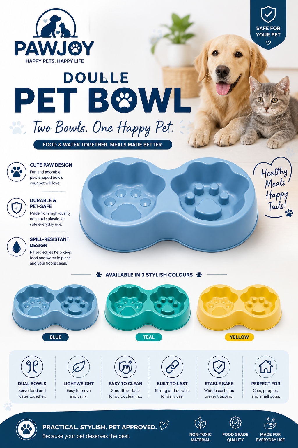 Double Pet Bowl