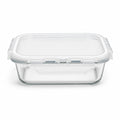 INOUTHOMECO 630ml glass food storage container with a clear airtight locking lid and silicone seal.