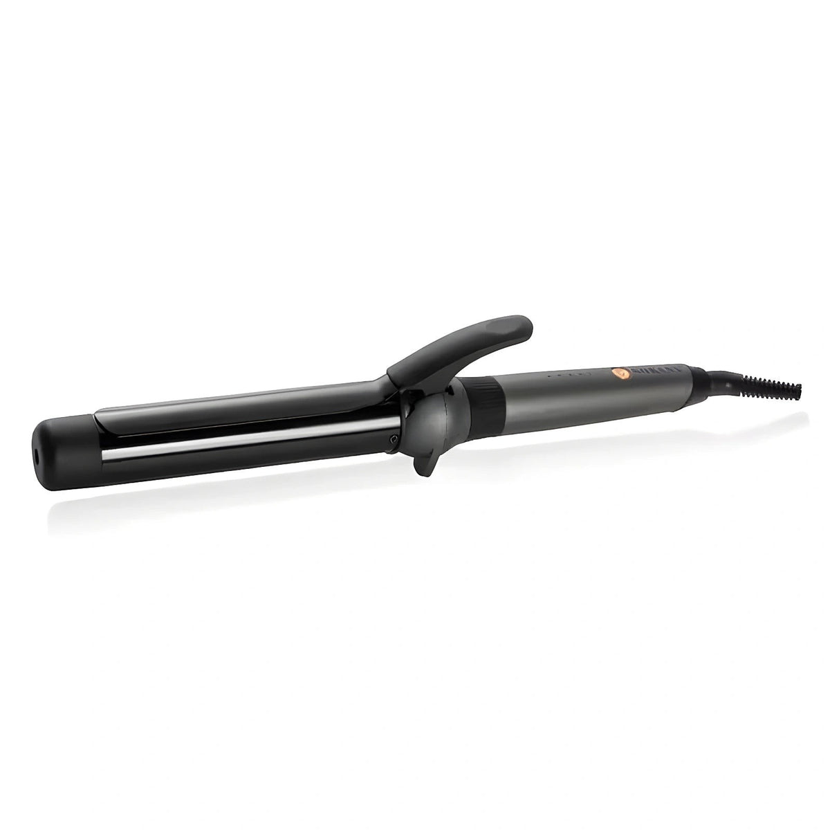 INOUTHOMECO Sokany ceramic hair curling iron in black with a cool-tip design and adjustable heat settings.
