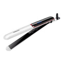 INOUTHOMECO Sokany ceramic hair straightener with white and black design, digital display, and swivel cord.