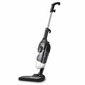 INOUTHOMECO SOKANY 2-in-1 corded stick vacuum cleaner in black with a transparent dust canister and HEPA filter