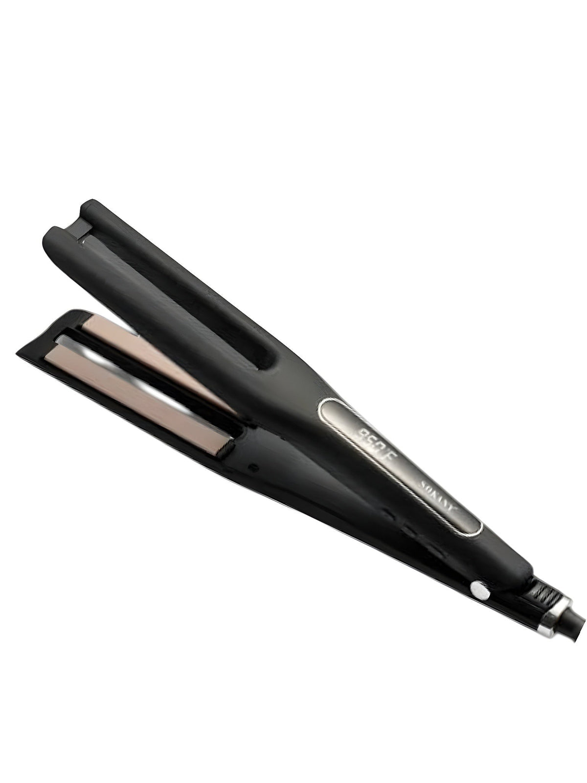 INOUTHOMECO Sokany copper ceramic dual plate hair straightener in black with digital temperature display