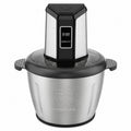 INOUTHOMECO SOKANY 800W electric food chopper with 3L stainless steel bowl, 4 blades, and digital usage time display.