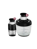 INOUTHOMECO SOKANY 800W wonder chopper and grinder set featuring a 3L and 0.5L glass bowl with stainless steel blades.