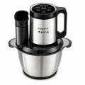 INOUTHOMECO SOKANY electric food processor with a 3.5L stainless steel bowl, LCD touch display, and black accents.