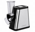 INOUTHOMECO SOKANY 5-in-1 electric vegetable cutter with stainless steel finish and clear food chute