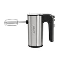 INOUTHOMECO SOKANY 400W hand mixer in silver and black with stainless steel beaters for efficient kitchen mixing