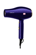 INOUTHOMECO SOKANY 3000W professional hair dryer in a deep purple glitter finish with gold accents