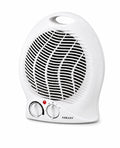 INOUTHOMECO SOKANY 2000W portable electric fan heater in white with dual rotary knobs and carry handle
