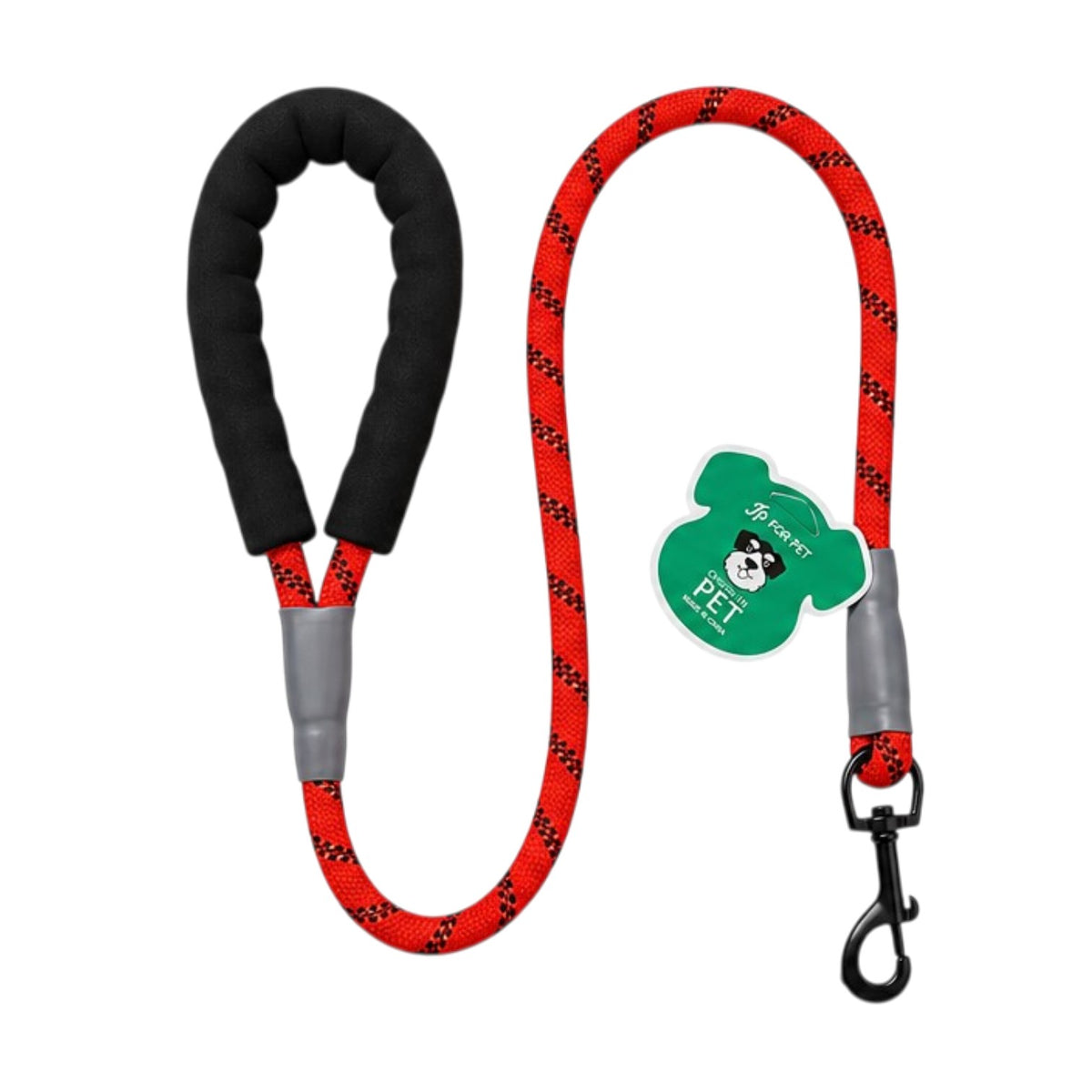 Premium Rope Dog Leash | 360° Swivel Metal Clasp | Soft Foam-Padded Ergonomic Handle