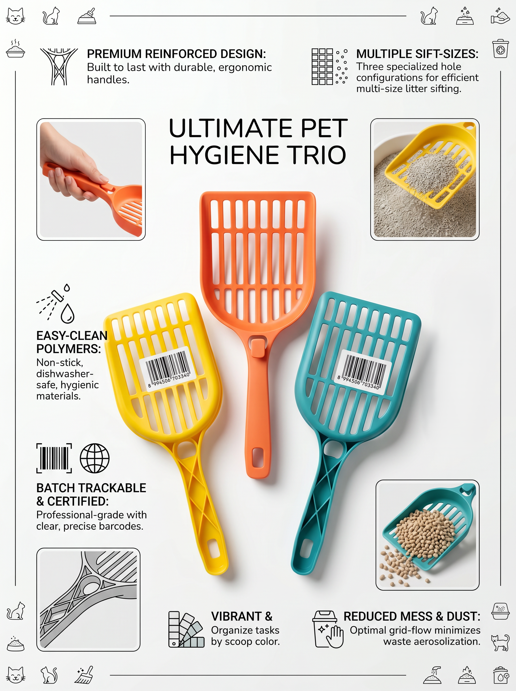 Premium Cat Litter Scoop