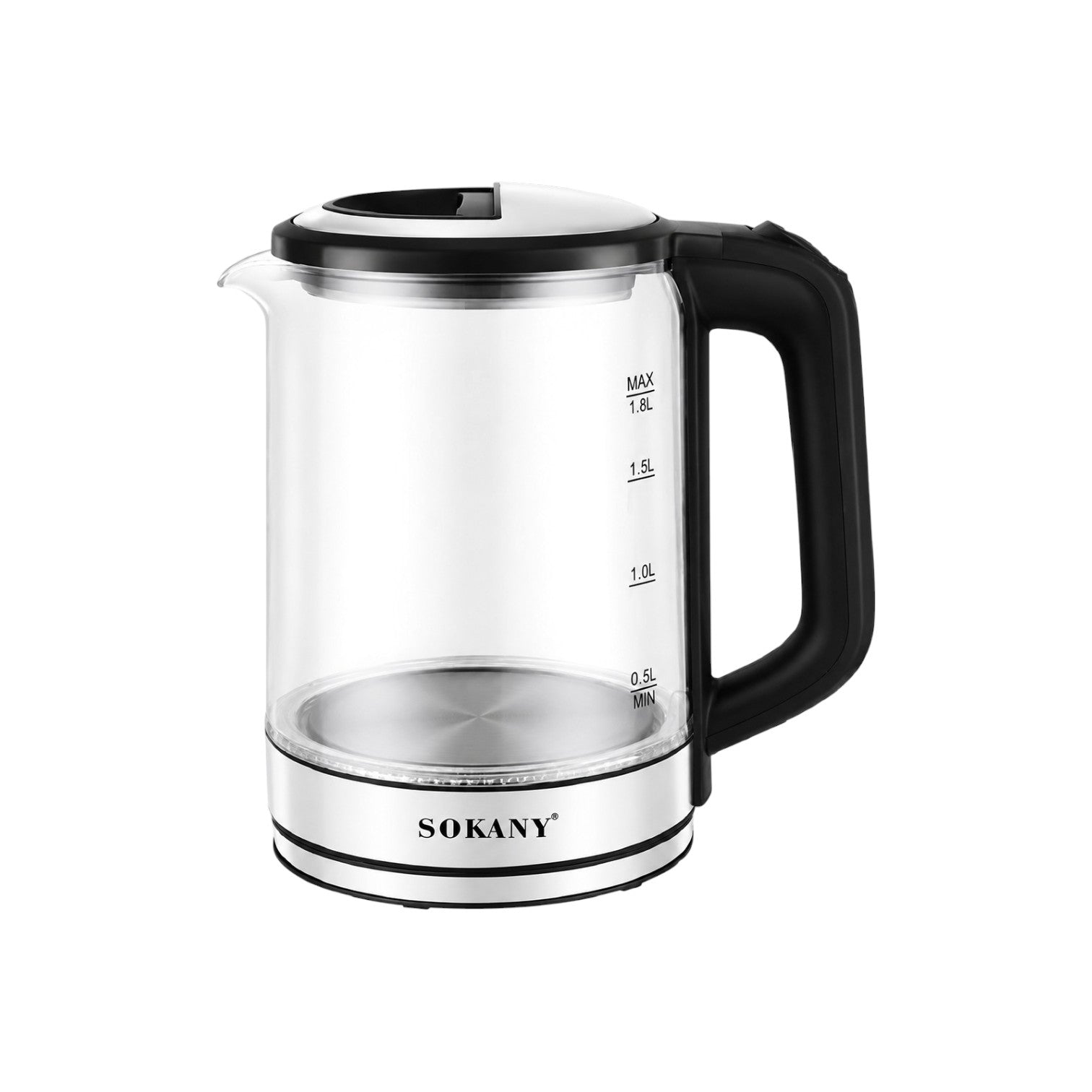 Sokany 1.8L Stainless Steel Electric Kettle 1500W – Fast Boil Kettle for Home